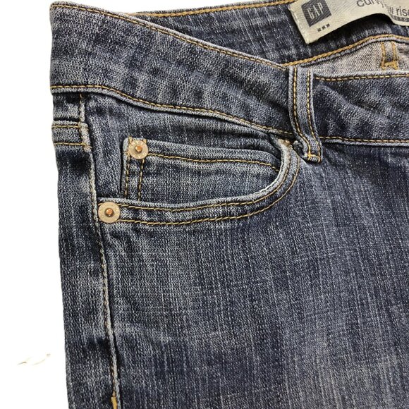 Gap Curvy Low Rise Stretch Jeans Size 4 Ankle Bootcut Medium Wash 5 Pockets - Picture 5 of 15